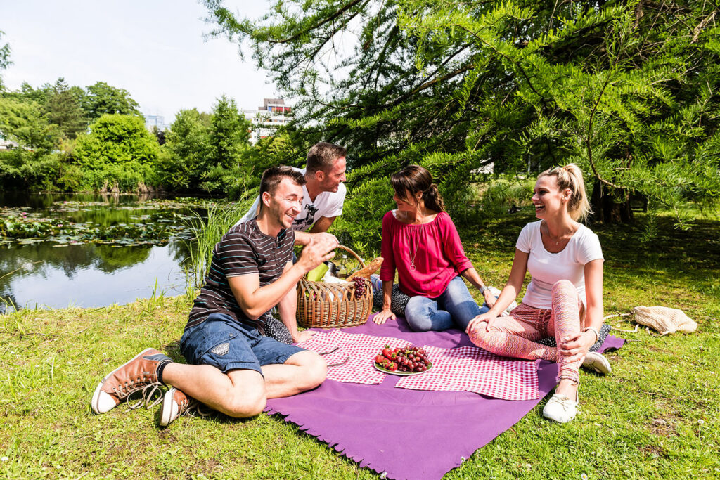 Picknick im Kurpark in Bad Bevensen