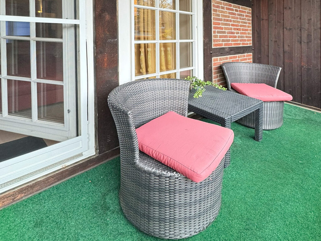 Balkon der Suite Engel in den AS Hotels & Apartments in Bad Bevensen